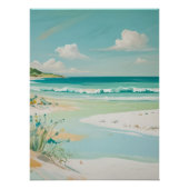 Blick auf die Küste Poster (Vorderseite)