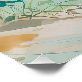 Blick auf die Küste Poster (Ecke)