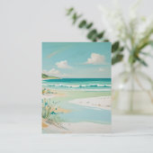 Blick auf die Küste Postkarte (Stehend Vorderseite)