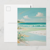 Blick auf die Küste Postkarte (Vorne/Hinten)