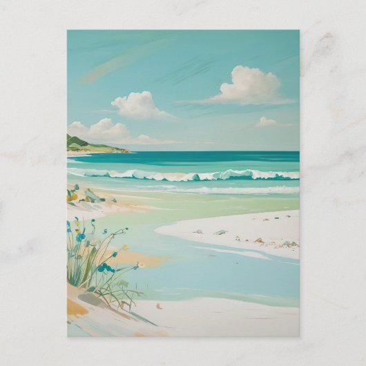 Blick auf die Küste Postkarte (Vorderseite)