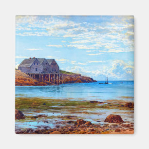 Blick auf die Küste von Alfred Thompson Bricher Magnet