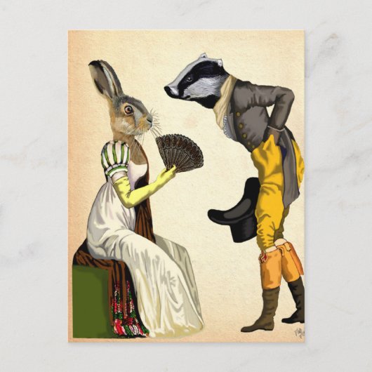 Blick auf die Liebe Postkarte (Vorderseite)