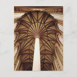 Blick auf die Lüfterwelle der Decke Postkarte