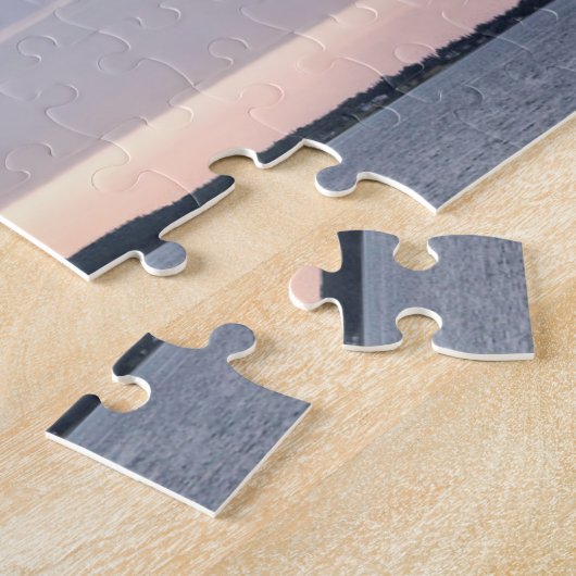 Blick auf die Mackinac-Brücke vom Lake Michigan 2 Puzzle (Seite)