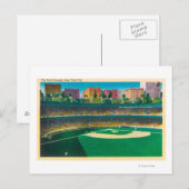 Blick auf die Polo GroundsNew York, NY Postkarte (Vorne/Hinten)