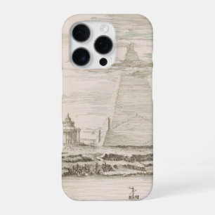 Blick auf die Pyramiden in der Nähe des Grabes der iPhone 16 Pro Hülle