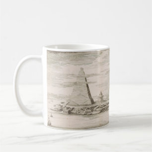 Blick auf die Pyramiden in der Nähe des Grabes der Kaffeetasse
