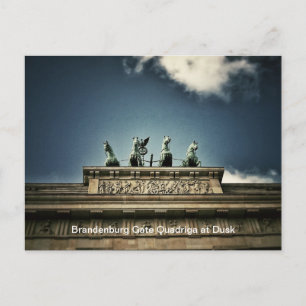 Blick auf die Quadriga des Brandenburger Tors in B Postkarte