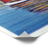 Blick auf die Regenbogenflotte Poster (Ecke)