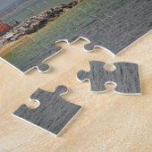 Blick auf die Round Island Light Station. Puzzle (Seite)
