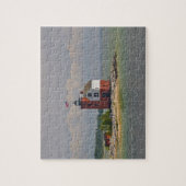 Blick auf die Round Island Light Station. Puzzle (Vertikal)