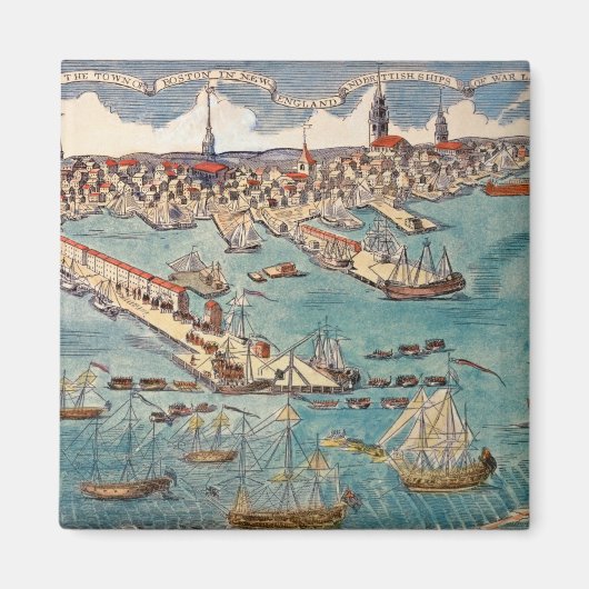 Blick auf die Stadt Boston Magnet (Vorne)