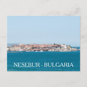 Blick auf die Stadt Nessebar, Bulgarien Postkarte