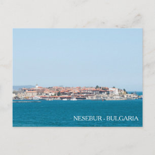 Blick auf die Stadt Nessebar, Bulgarien Postkarte