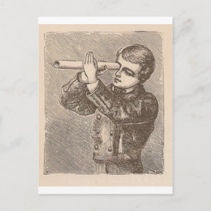 Blick auf die Sterne Postkarte