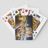 Blick auf die Straße Las Vegas Nevada im Abend Spielkarten (Rückseite)