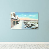 Blick auf die Südplattform im Winter Leinwanddruck (Insitu (Holzboden))