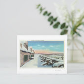 Blick auf die Südplattform im Winter Postkarte (Stehend Vorderseite)