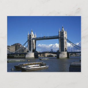 Blick auf die Tower Bridge aus den 1990er Jahren  Postkarte