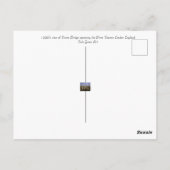 Blick auf die Tower Bridge in den 90er Jahren Postkarte (Rückseite)