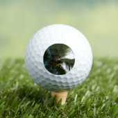 Blick auf die tropische Natur der Kokospalme Golfball (Insitu T-Shirt)