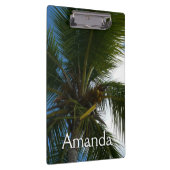 Blick auf die tropische Natur der Kokospalme Klemmbrett (Rechts)