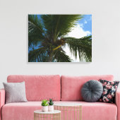 Blick auf die tropische Natur der Kokospalme Leinwanddruck (Insitu (Wohnzimmer))