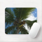 Blick auf die tropische Natur der Kokospalme Mousepad (Mit Mouse)