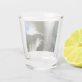 Blick auf die tropische Natur der Kokospalme Schnapsglas (Rückseite)