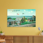 Blick auf die US Life Rettend Station, Golden Gate Leinwanddruck (Insitu (Wohnzimmer))