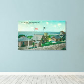 Blick auf die US Life Rettend Station, Golden Gate Leinwanddruck (Insitu (Holzboden))