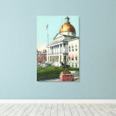 Blick auf die Vorderseite des Staat Leinwanddruck (Insitu (Holzboden))