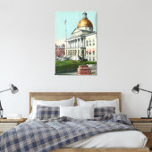 Blick auf die Vorderseite des Staat Leinwanddruck (Insitu (Schlafzimmer))