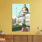 Blick auf die Vorderseite des Staat Leinwanddruck (Insitu (Wohnzimmer))