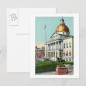 Blick auf die Vorderseite des Staat Postkarte (Vorne/Hinten)