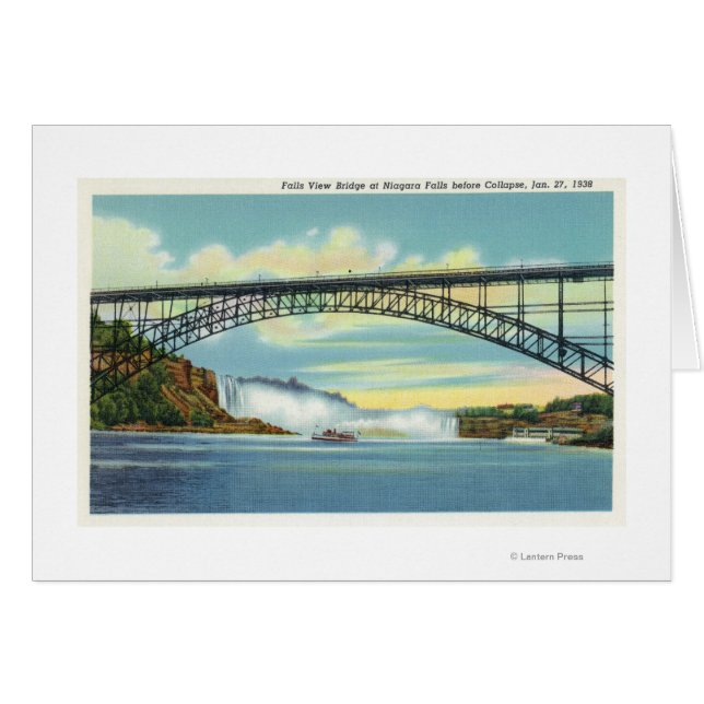 Blick auf die Wasserfallbrücke vor dem Zusammenbru (Vorderseite (Horizontal))