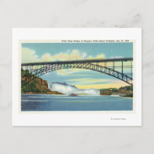 Blick auf die Wasserfallbrücke vor dem Zusammenbru Postkarte