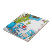 Blick auf die Wasserfarben Fliese (Seite)