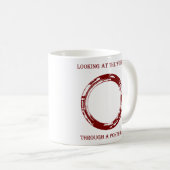 Blick auf die Welt durch eine Porthole 1 Farbe Kaffeetasse (VorderseiteRechts)