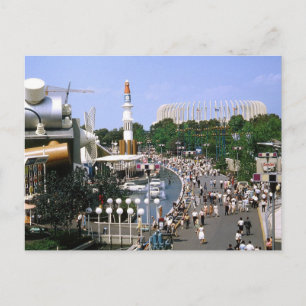 Blick auf die Weltausstellung New York 1964 Vintag Postkarte