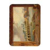 Blick auf die Westminster-Brücke (Öl auf Tafel) Magnet (Vertikal)