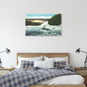 Blick auf die Whirlpool Rapids Bridge und den Whir Leinwanddruck (Insitu (Schlafzimmer))