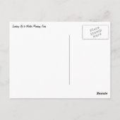 Blick auf die Wintermorgendliche Bäume Postkarte (Rückseite)