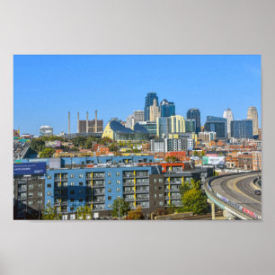 Blick auf Downtown Kansas City, Missouri Poster
