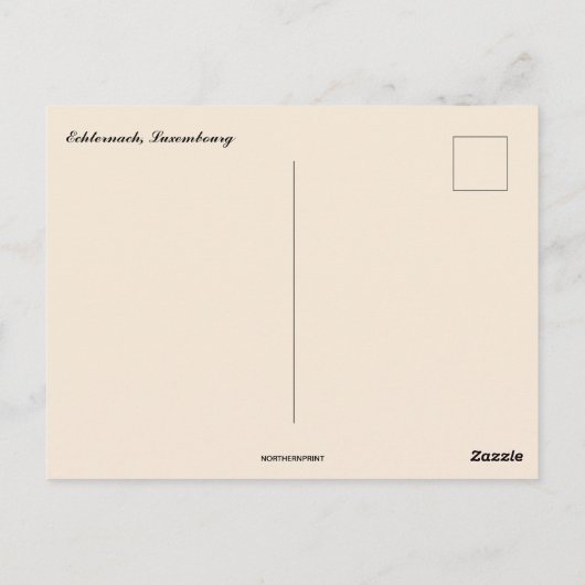 Blick auf Echternach Luxemburg Postkarte (Rückseite)