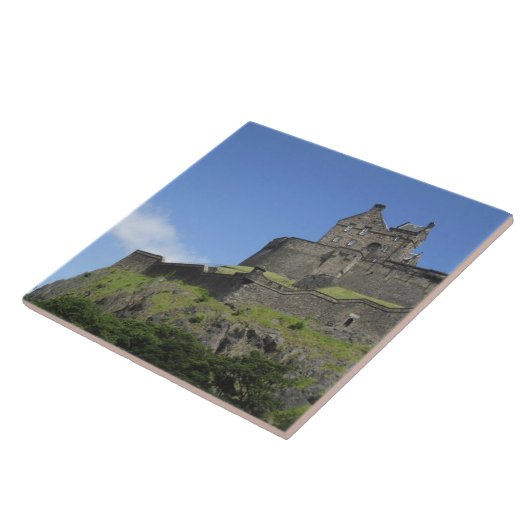 Blick auf Edinburgh Castle, Edinburgh, Schottland, Fliese (Seite)