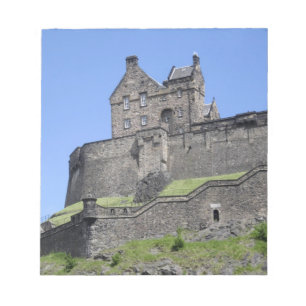 Blick auf Edinburgh Castle, Edinburgh, Schottland, Notizblock