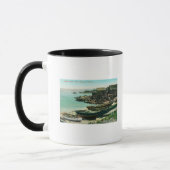 Blick auf ein chinesisches Fischerdorf Tasse (Links)