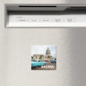 Blick auf ein Gebäude der Hauptstadt in Havanna, K Magnet (In Situ (Geschirrspüler))